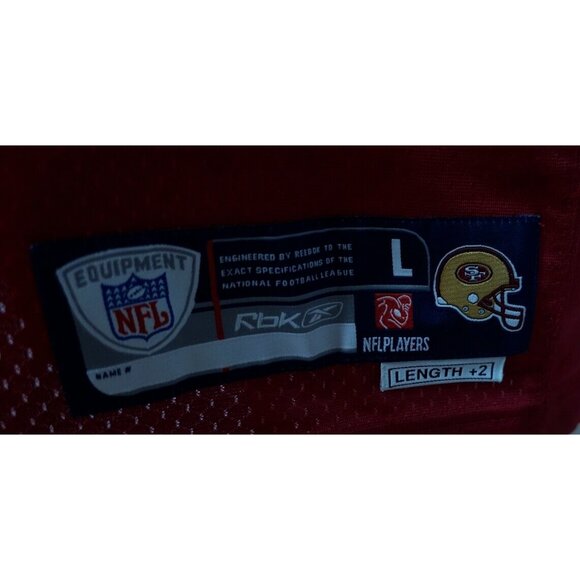 Vtg RBK By Reebok NFL San Francisco 49ers Nate Clements #22 Stitched Jersey Sz-L - Picture 5 of 14
